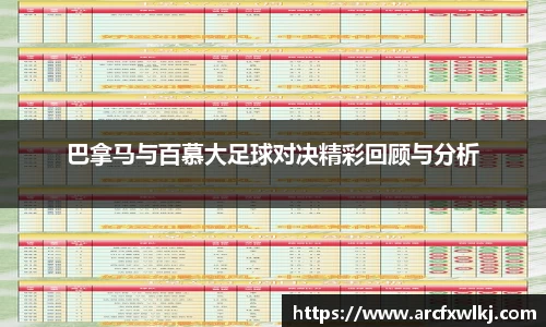 巴拿马与百慕大足球对决精彩回顾与分析